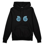 Shell Yeah Oversize Hoodie Siyah Ön