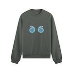 Shell Yeah Oversize Sweatshirt Antrasit Ön