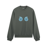 Shell Yeah Oversize Sweatshirt Antrasit Ön