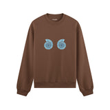 Shell Yeah Oversize Sweatshirt Kahverengi Ön