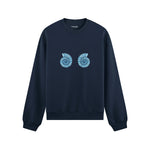 Shell Yeah Oversize Sweatshirt Lacivert Ön