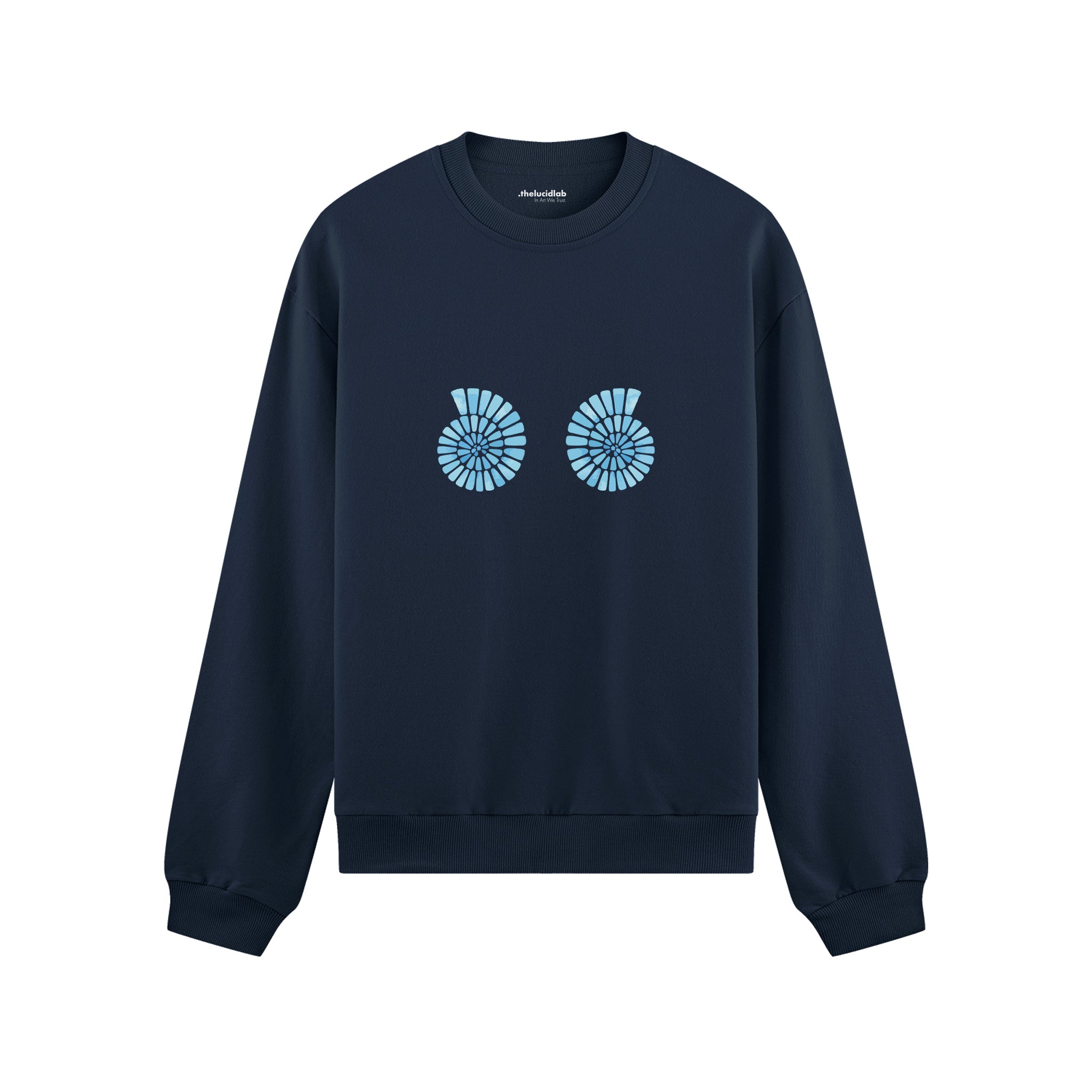 Shell Yeah Oversize Sweatshirt Lacivert Ön