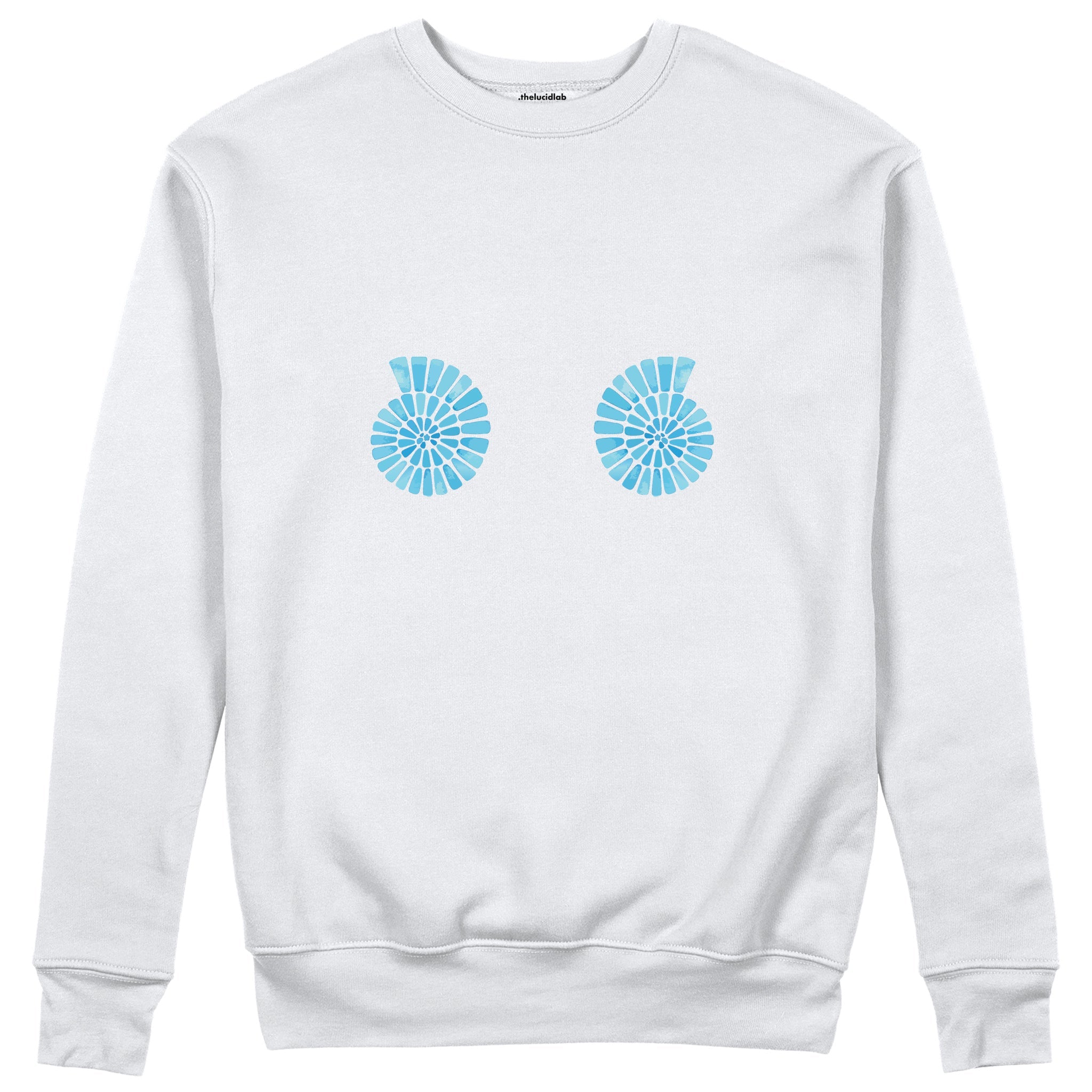 Shell Yeah Sweatshirt Beyaz Ön