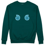 Shell Yeah Sweatshirt Koyu Yeşil Ön