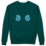 Shell Yeah Sweatshirt Koyu Yeşil Ön
