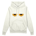 Sunny Side Up Oversize Hoodie Beyaz Ön