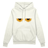 Sunny Side Up Oversize Hoodie Beyaz Ön