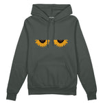 Sunny Side Up Oversize Hoodie Antrasit Ön