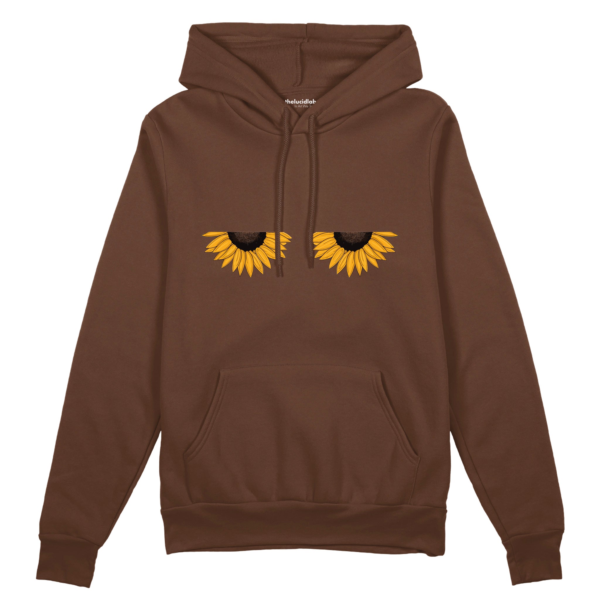 Sunny Side Up Oversize Hoodie Kahverengi Ön
