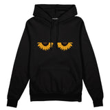 Sunny Side Up Oversize Hoodie Siyah Ön