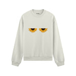 Sunny Side Up Oversize Sweatshirt Beyaz Ön