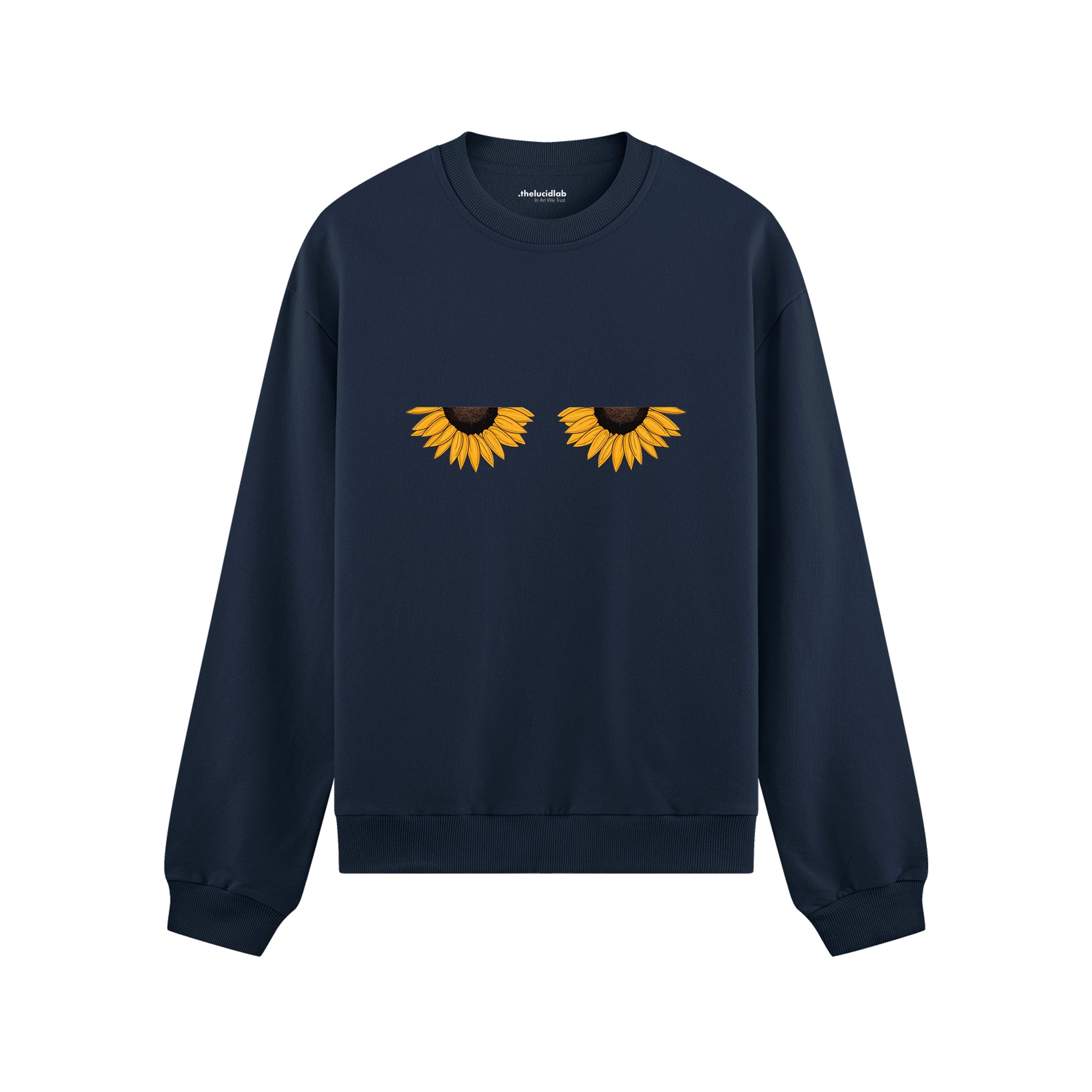 Sunny Side Up Oversize Sweatshirt Lacivert Ön