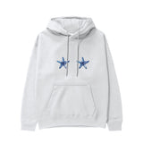 Two Stars Up Hoodie Beyaz Ön
