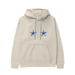 Two Stars Up Hoodie Krem Ön