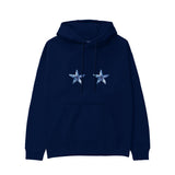 Two Stars Up Hoodie Lacivert Ön