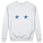Two Stars Up Sweatshirt Beyaz Ön