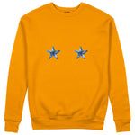Two Stars Up Sweatshirt Turuncu Ön