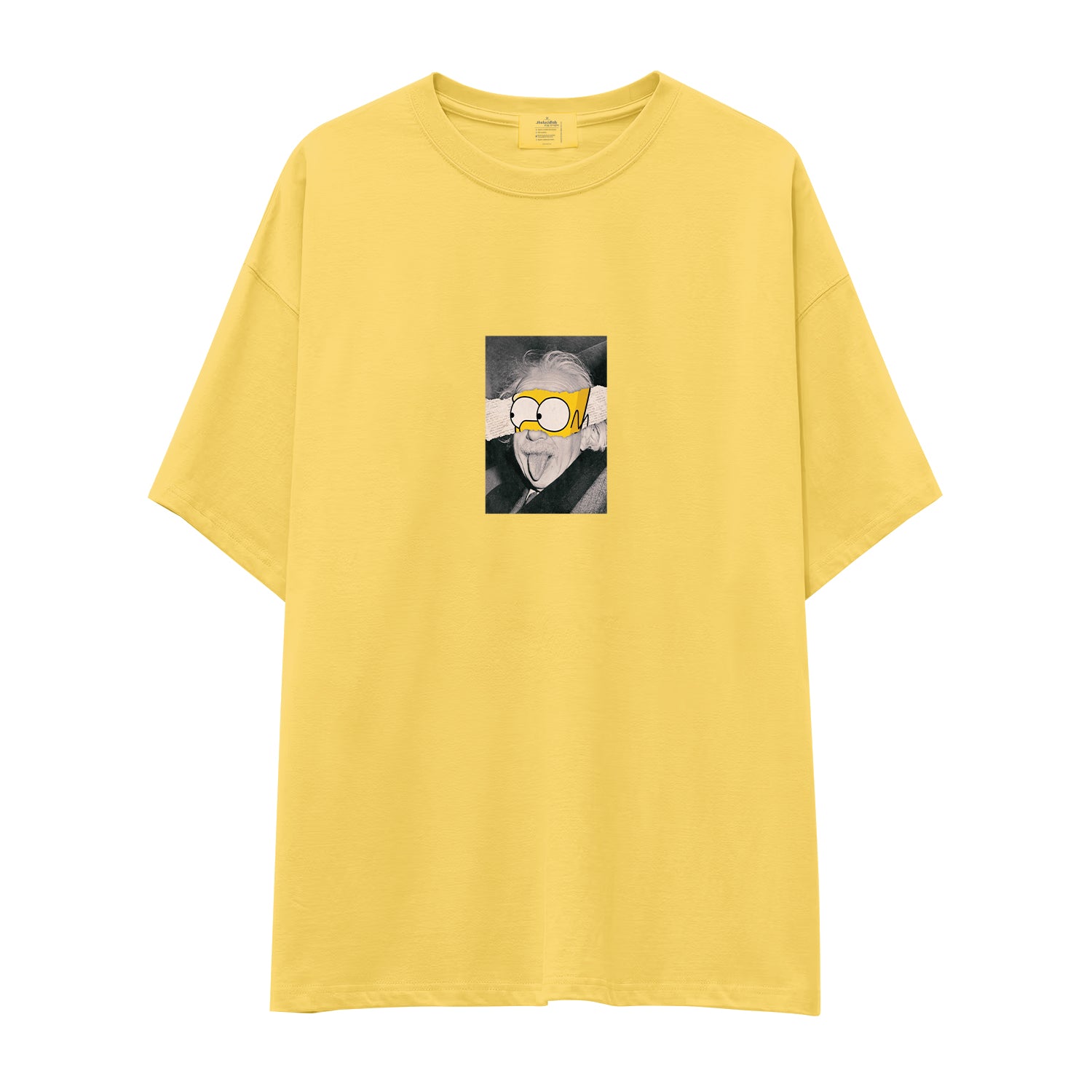 Albert Einstein / Homer Simpson Oversize Tişört