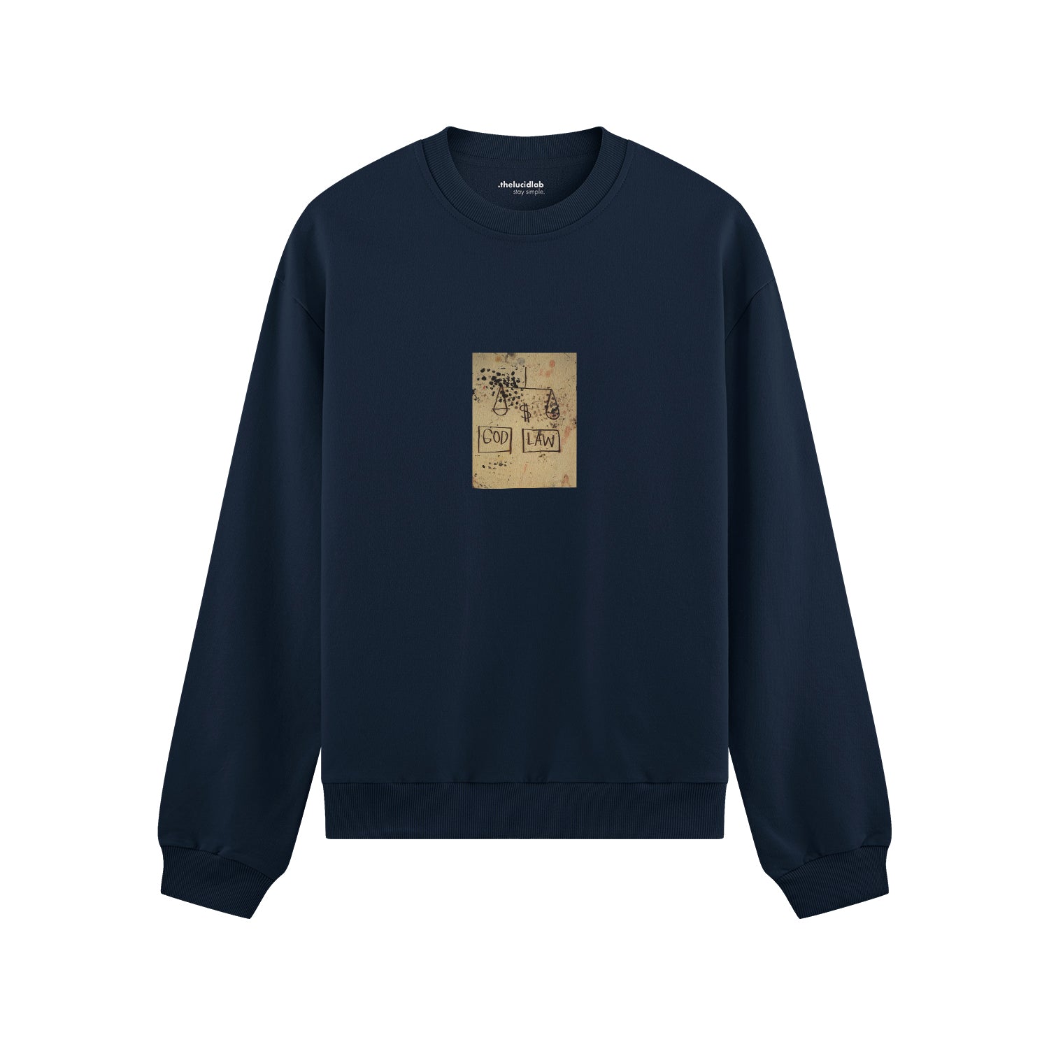 God, Law (1981) - Basquiat Oversize Sweatshirt
