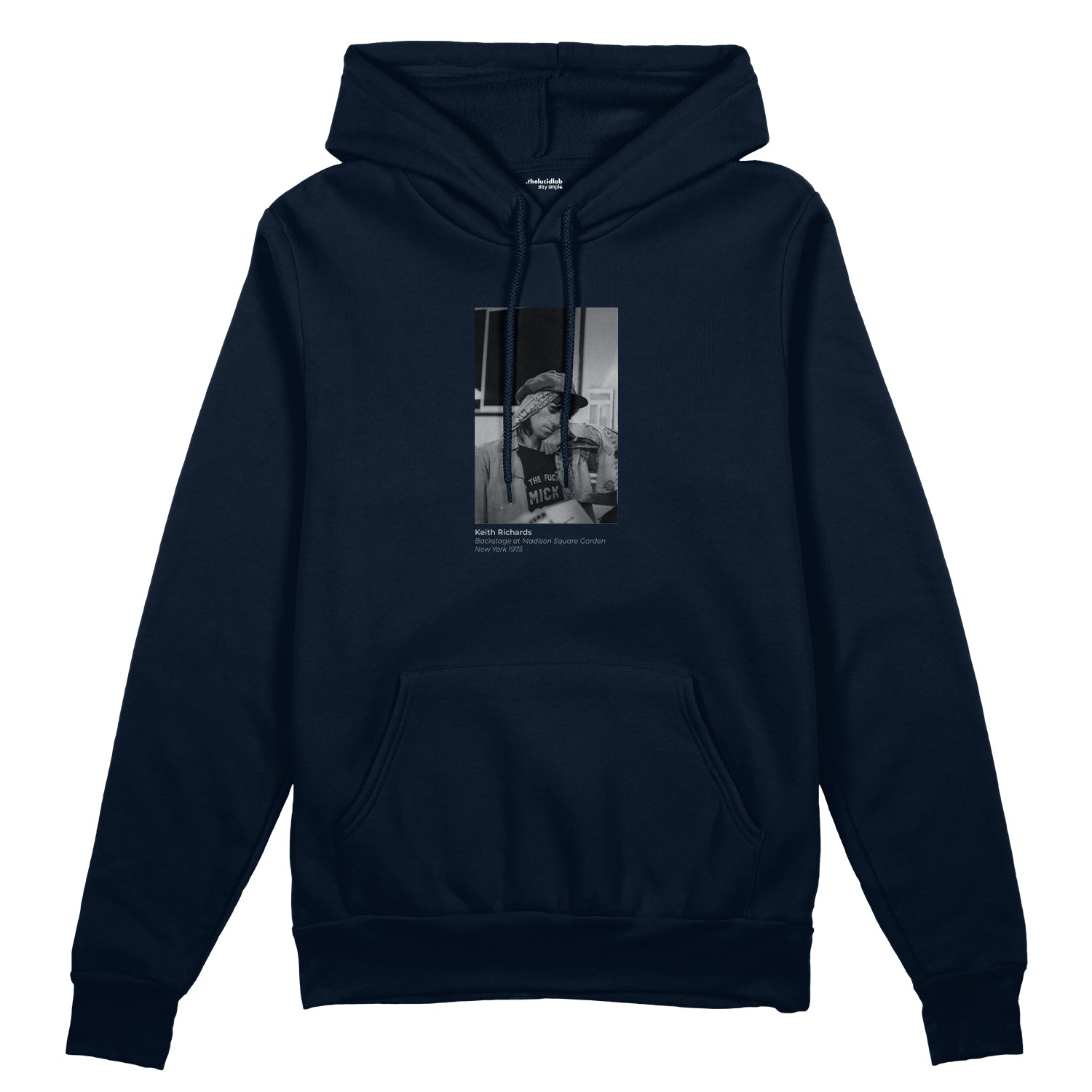 Keith Richards backstage at Madison Square Garden New York 1975 Oversize Hoodie