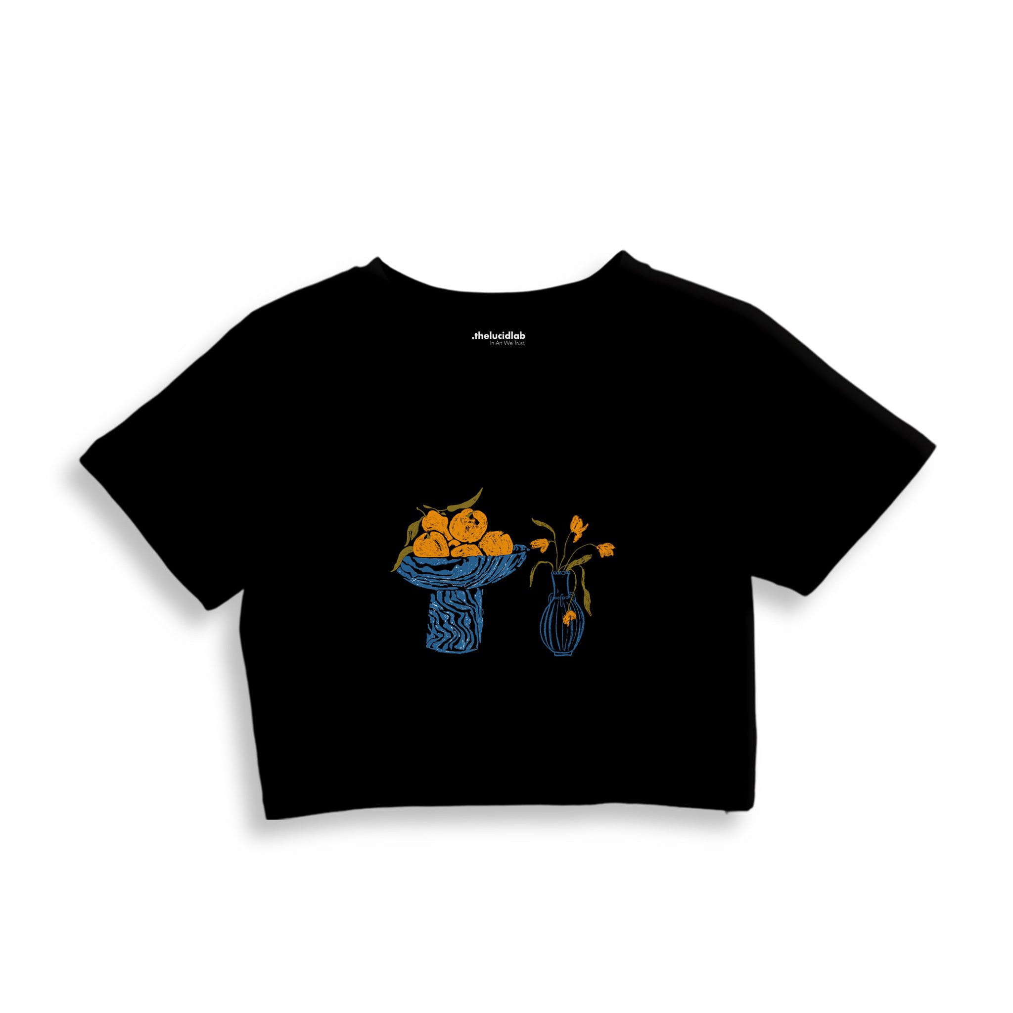 Dolce Calma Crop Tişört — Siyah