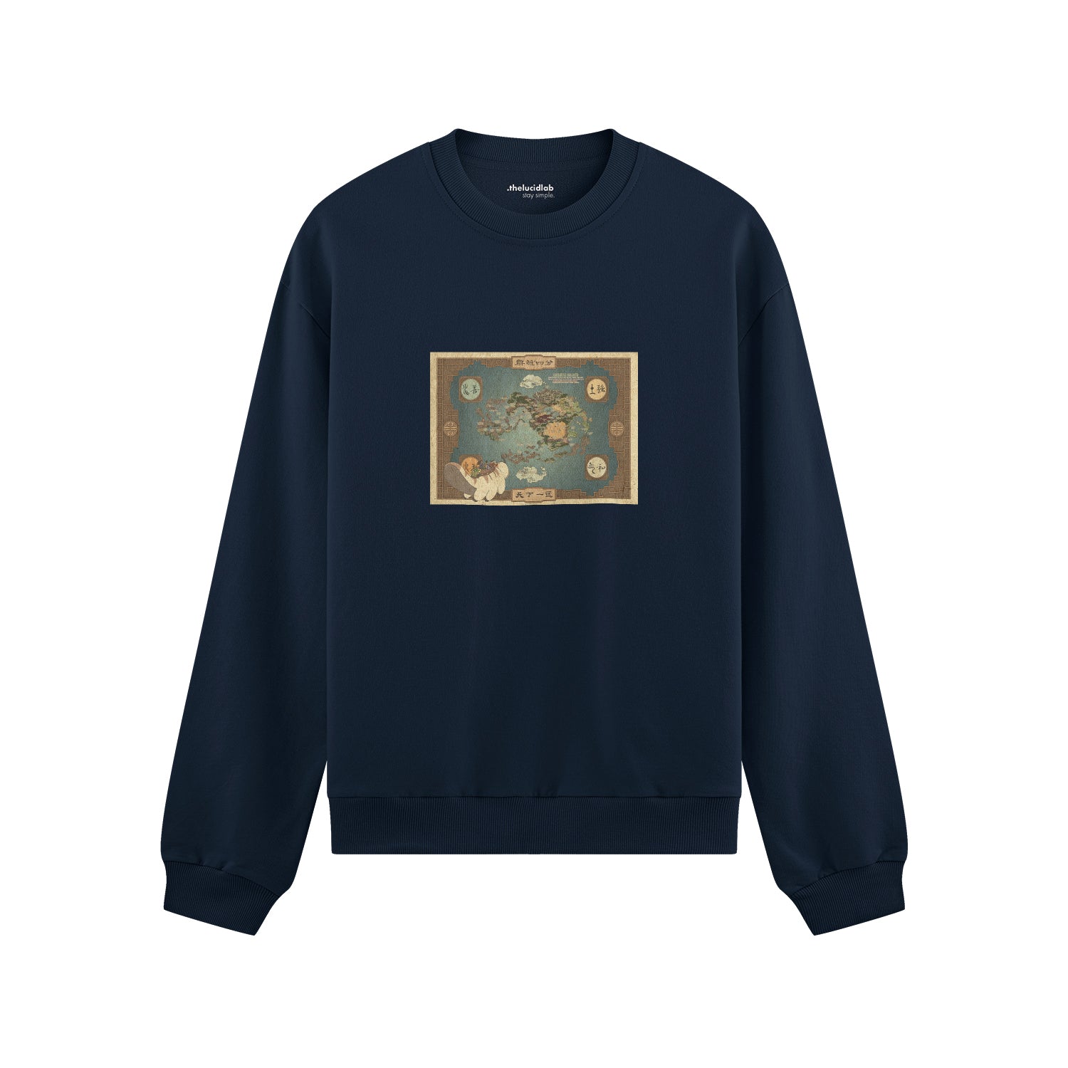 Avatar The Last Airbender Map Oversize Sweatshirt