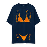 Orange Bikini Oversize Tişört