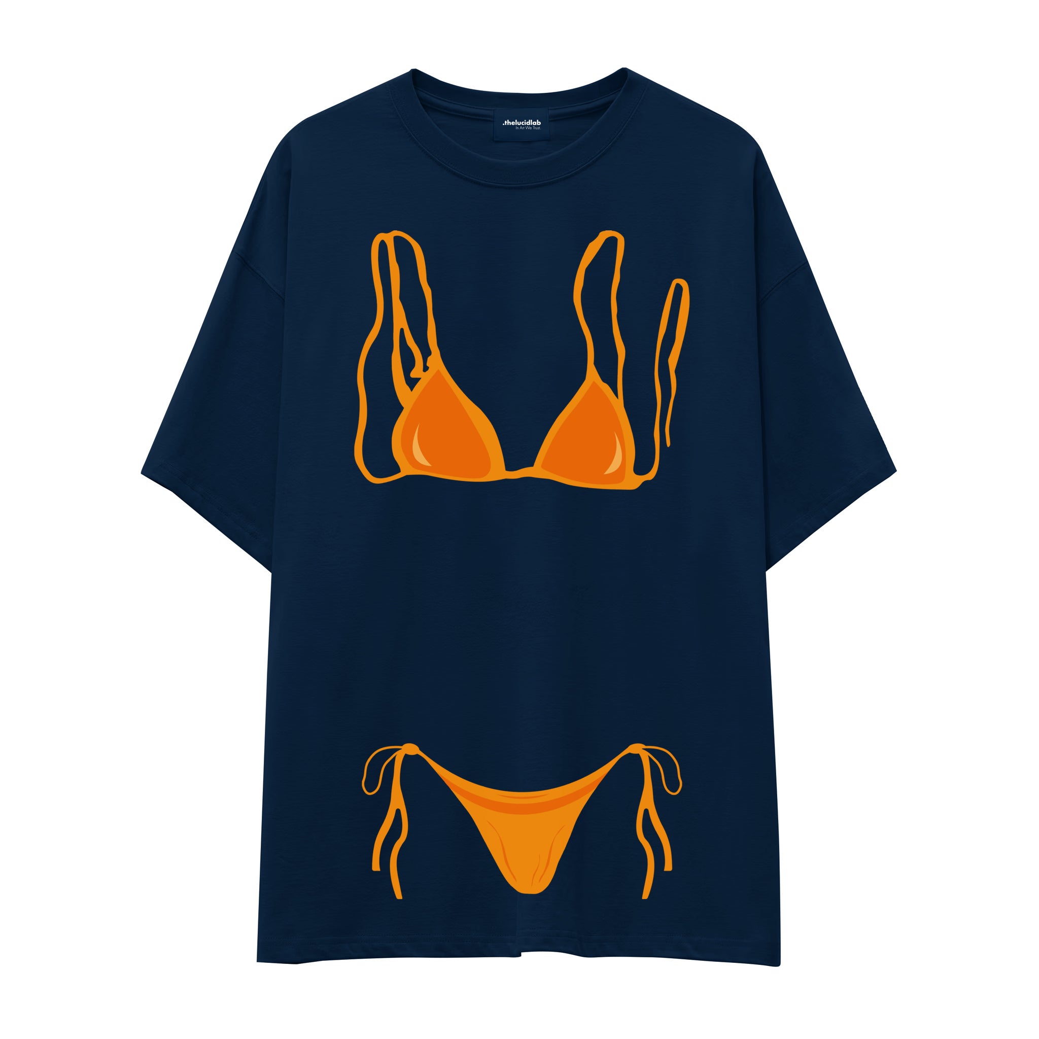 Orange Bikini Oversize Tişört