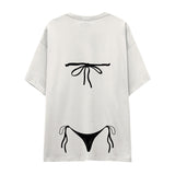 Black Bikini Oversize Tişört
