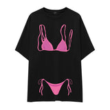 Pink Bikini Oversize Tişört