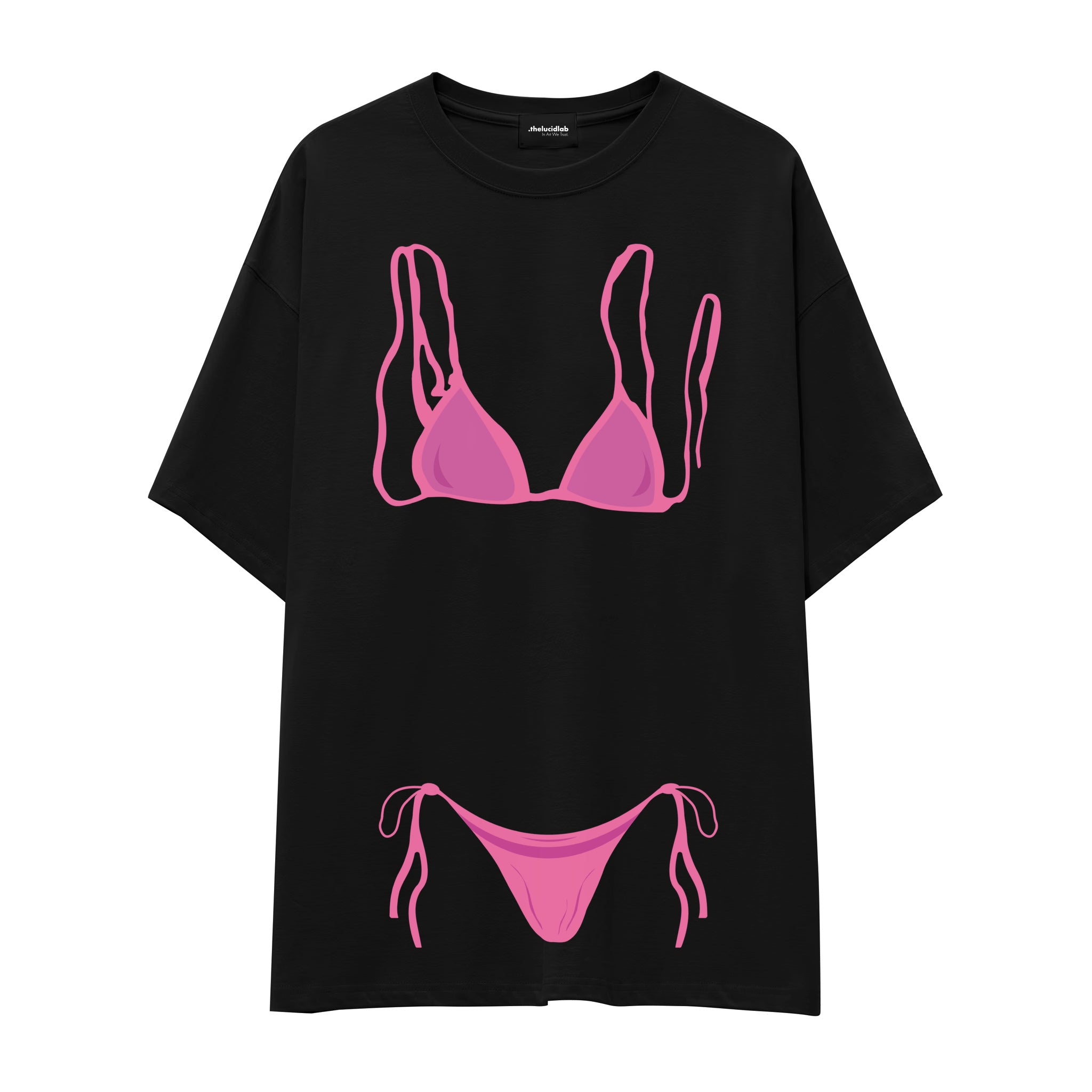 Pink Bikini Oversize Tişört
