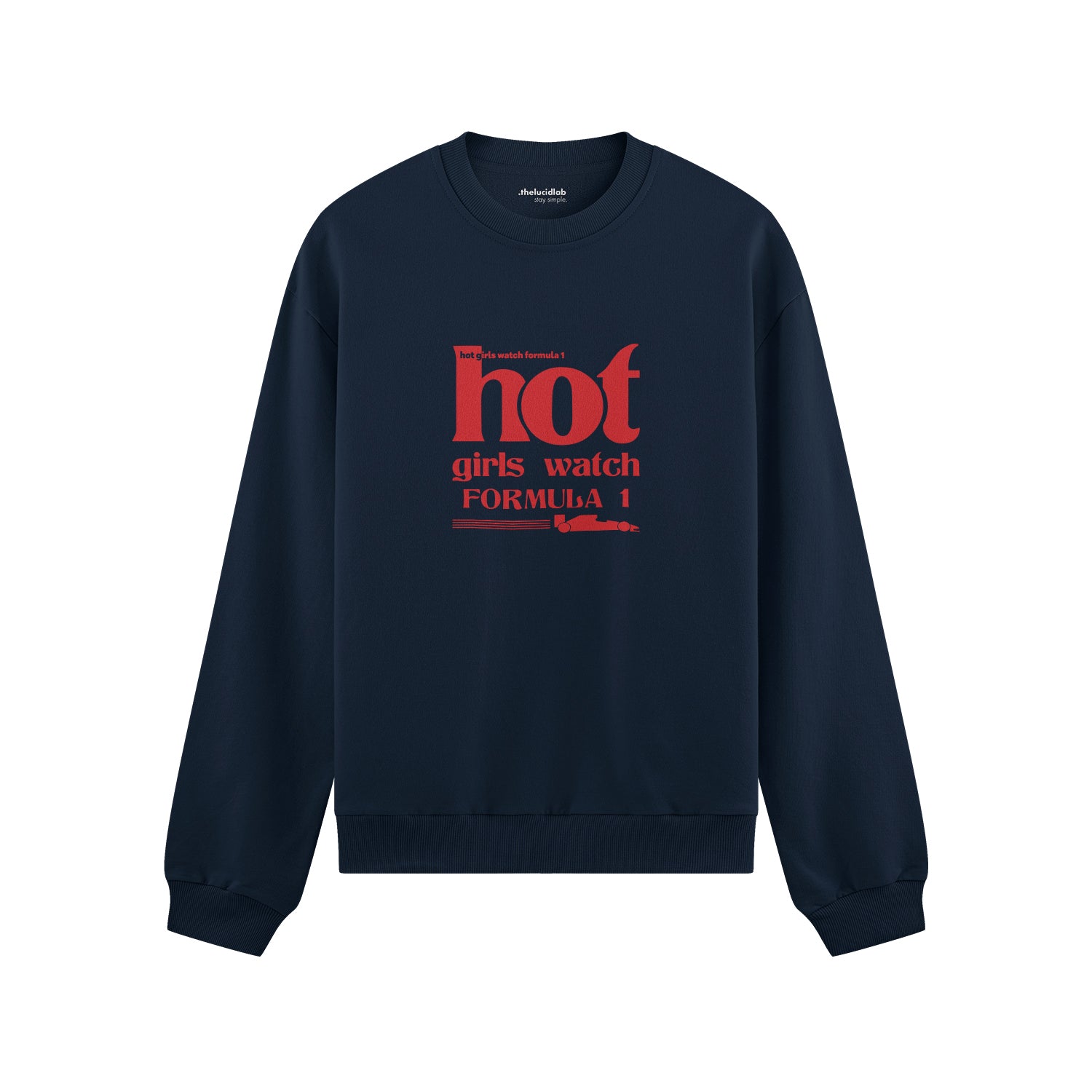 Hot Girls Watch Formula 1 Oversize Sweatshirt