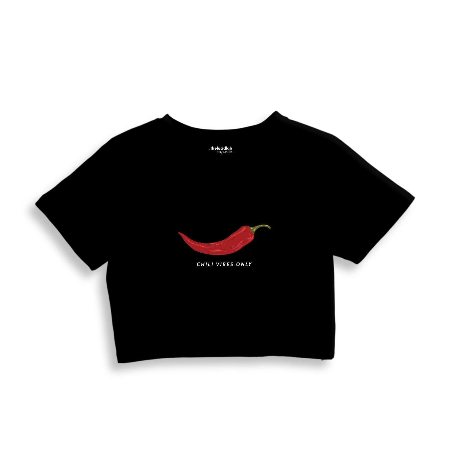 Chili Vibes Only Crop Tişört