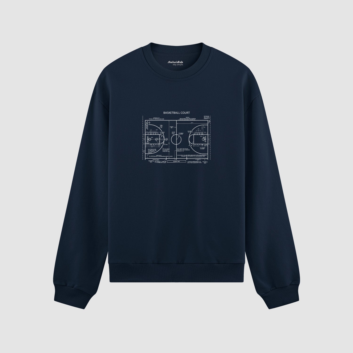 Basketball Court Oversize Sweatshirt