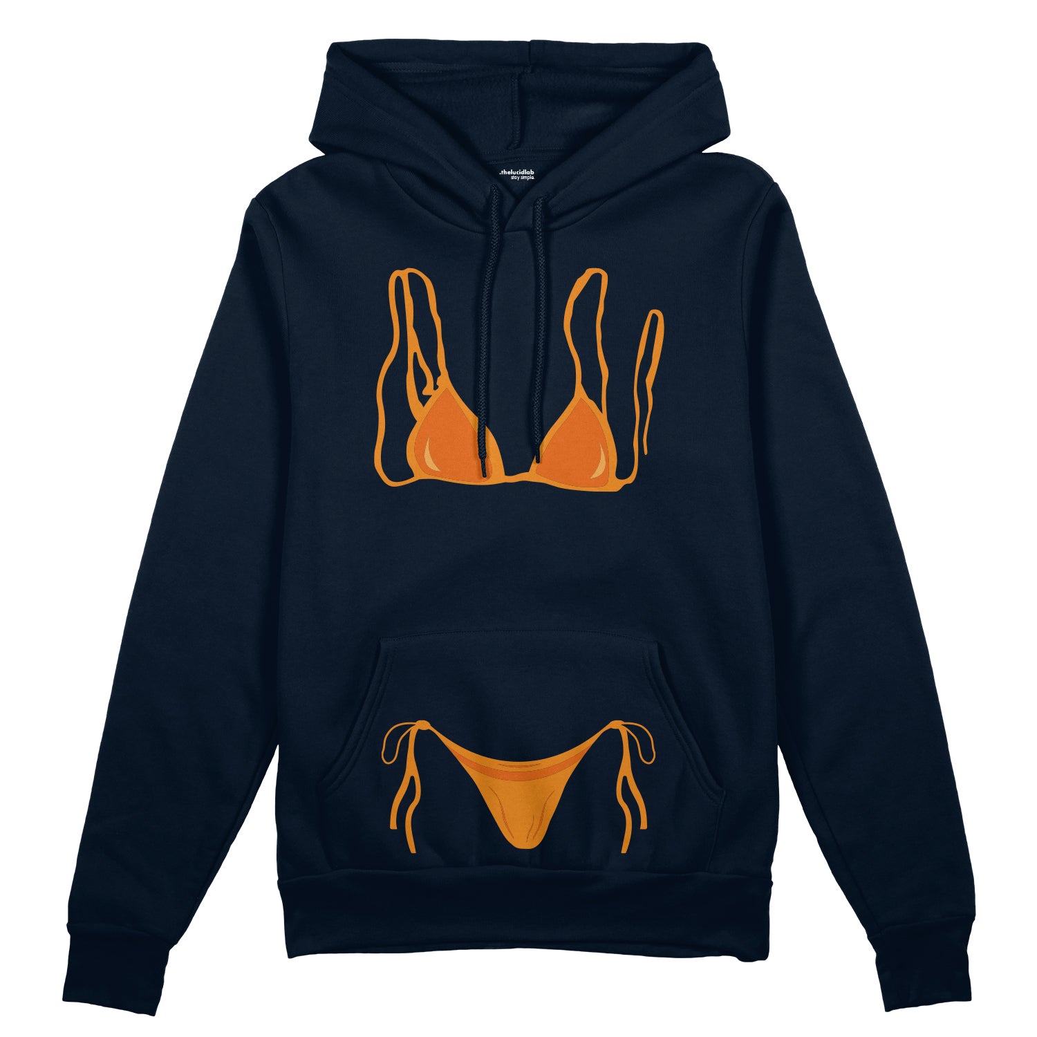 Orange Bikini Oversize Hoodie