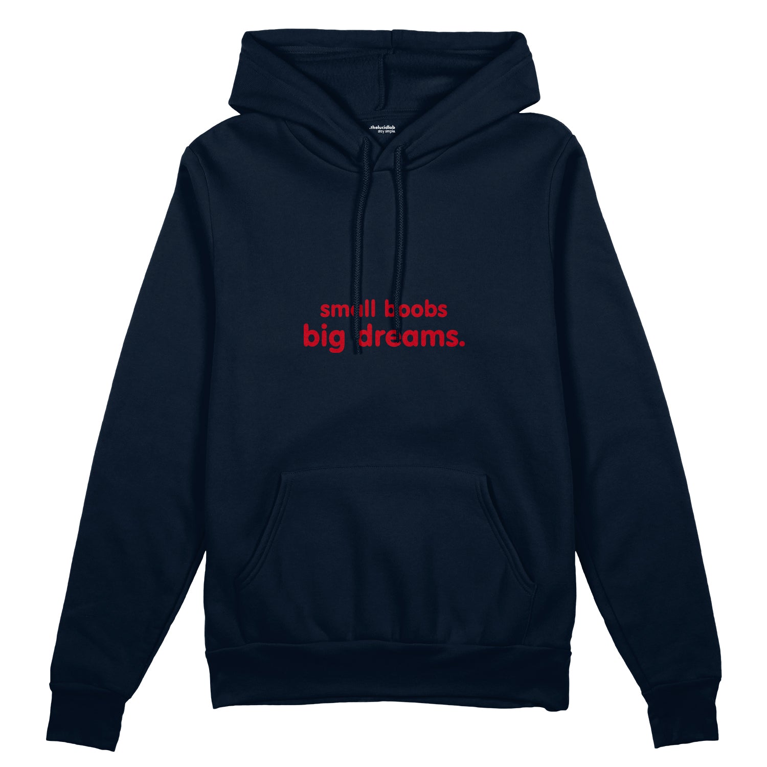 Small Boobs Big Dreams Oversize Hoodie