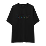 Boobs & Hearts Oversize Tişört