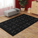 All Tracks Black / Formula 1 Pistleri Halı