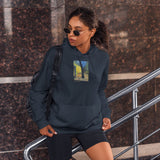 Café Terrace at Night Oversize Hoodie