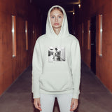 Amy Winehouse at the laundromat 2004 Oversize Hoodie