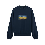 Buğday Tarlası ve Kargalar Oversize Sweatshirt