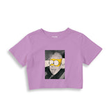 Albert Einstein / Homer Simpson Crop Tişört
