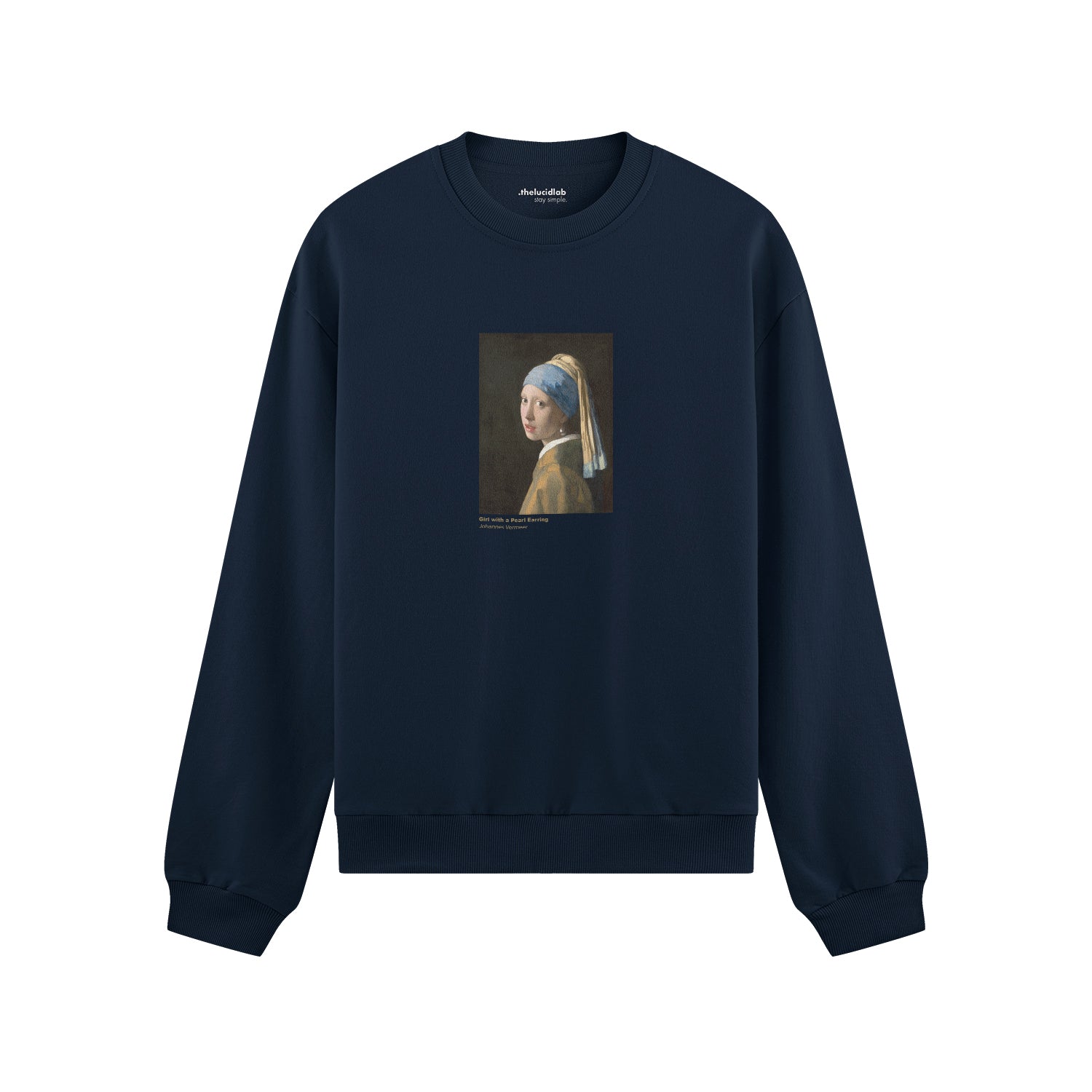 İnci Küpeli Kız Oversize Sweatshirt