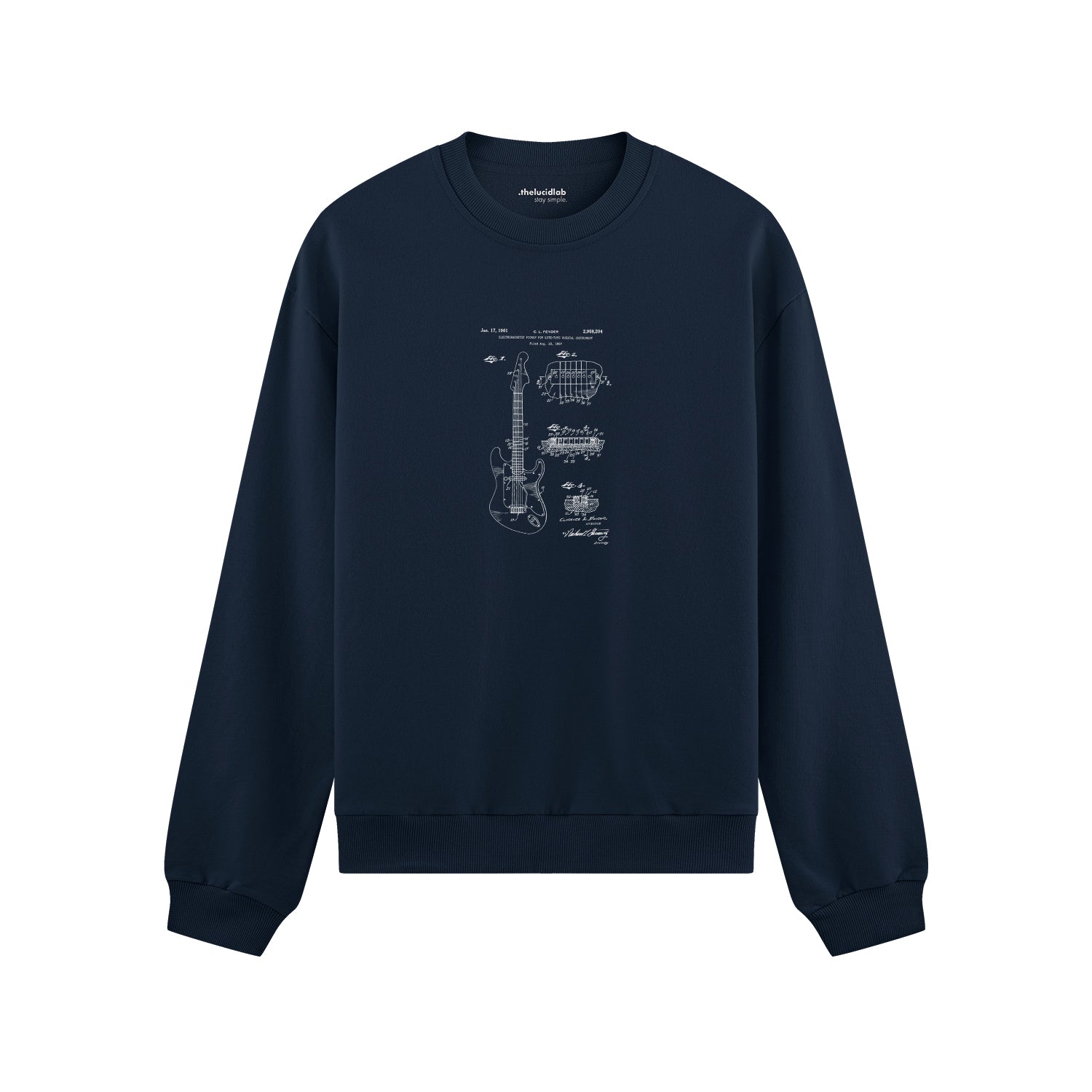 Fender Stratocaster Gitar Oversize Sweatshirt