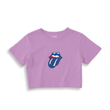 The Rolling Stones Blue Crop Tişört