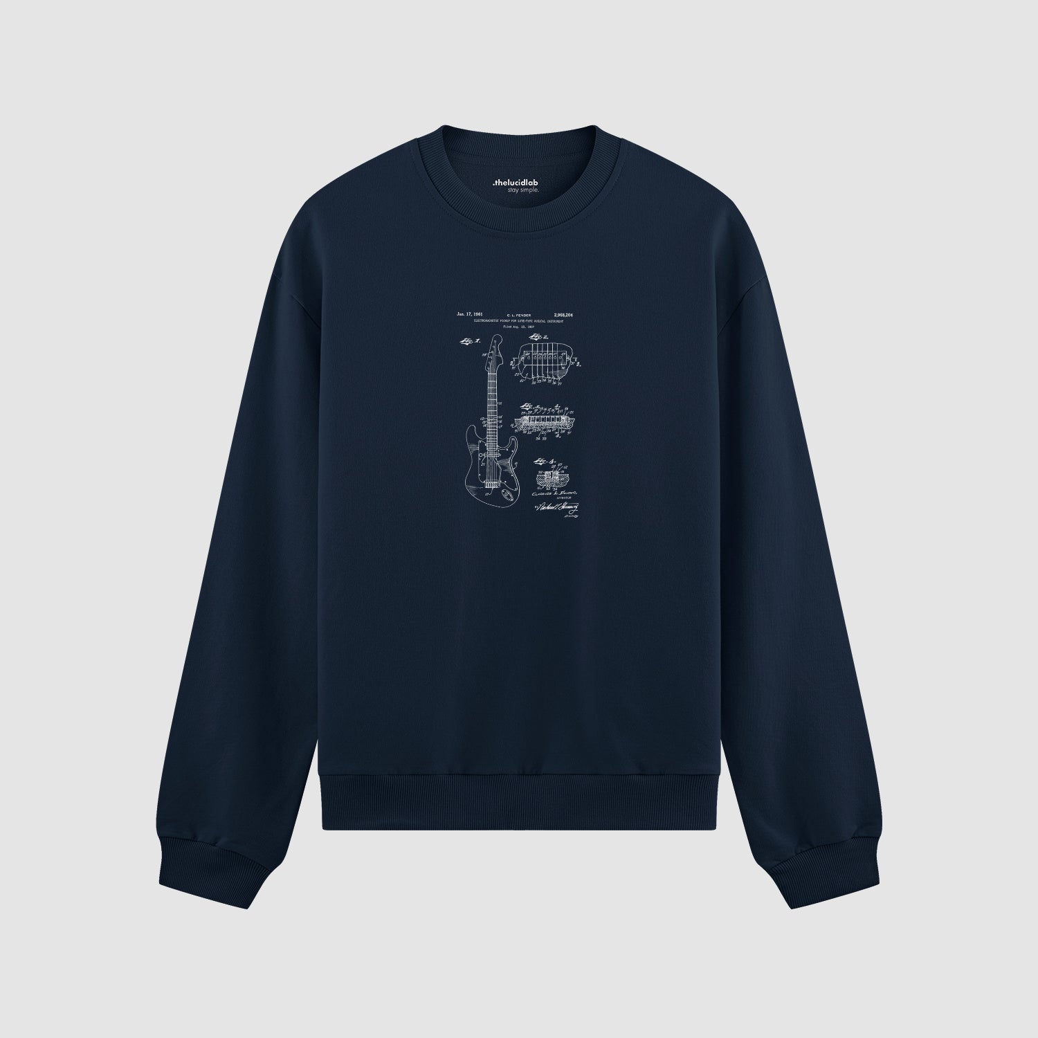 Fender Stratocaster Gitar Oversize Sweatshirt