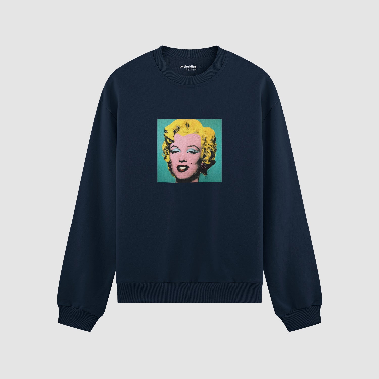 Andy Warhol / Marilyn Monroe Blue Oversize Sweatshirt