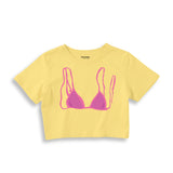 Pink Bikini Crop Top