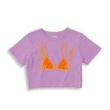 Orange Bikini Crop Tişört