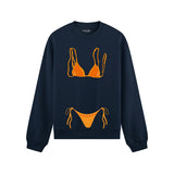 Orange Bikini Oversize Sweatshirt